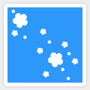 Blue Flower dress Sticker